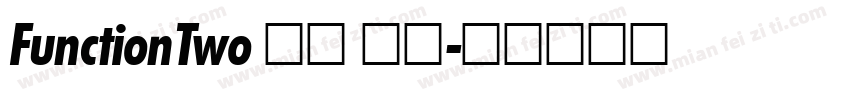 FunctionTwo 粗体 斜体字体转换